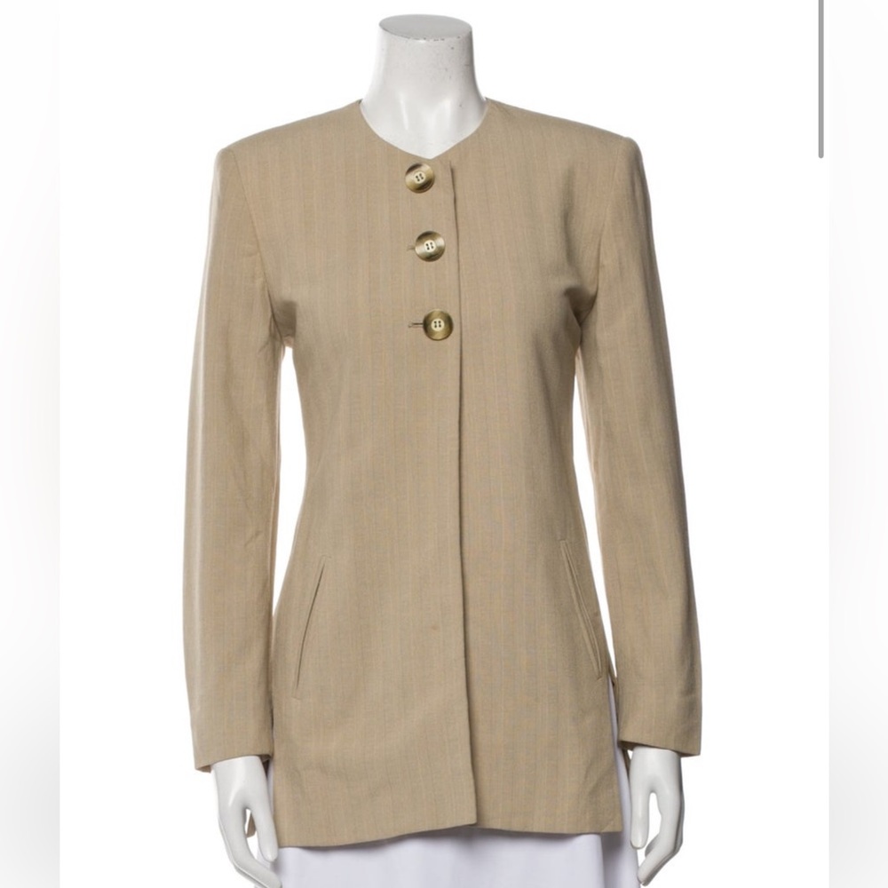 Christian Dior Beige Women's Blazer vintage fits true to size